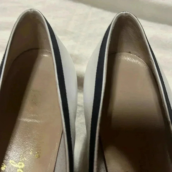 [10] Salvatore Ferragamon White Black lillaz Vara  Bow Pumps Heel Shoes - Picture 4 of 12